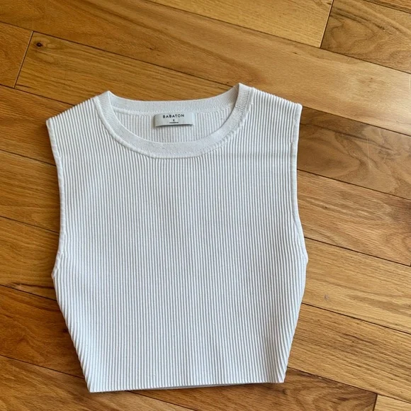 Aritzia Babaton Sculpt Knit Crop Tank Top - Picture 1 of 3
